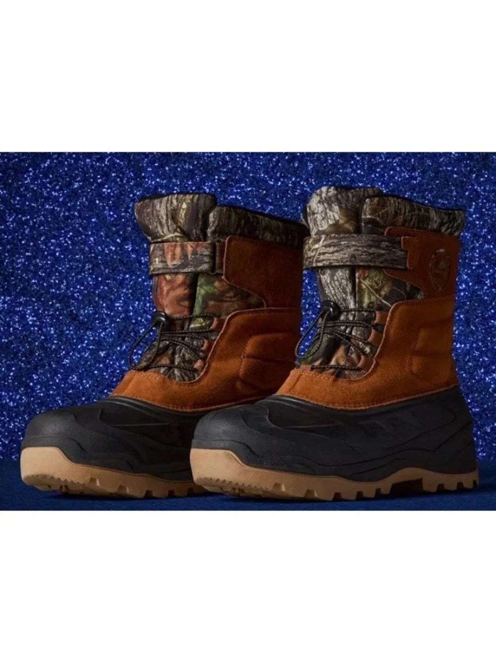 Ozark Trail Pack Suede Thinsulate 5° Mossy Oak Camo Snow Boots Men's Size 10 NWT